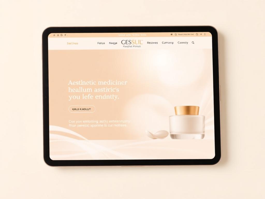 Exemple de site pour centre esthétique